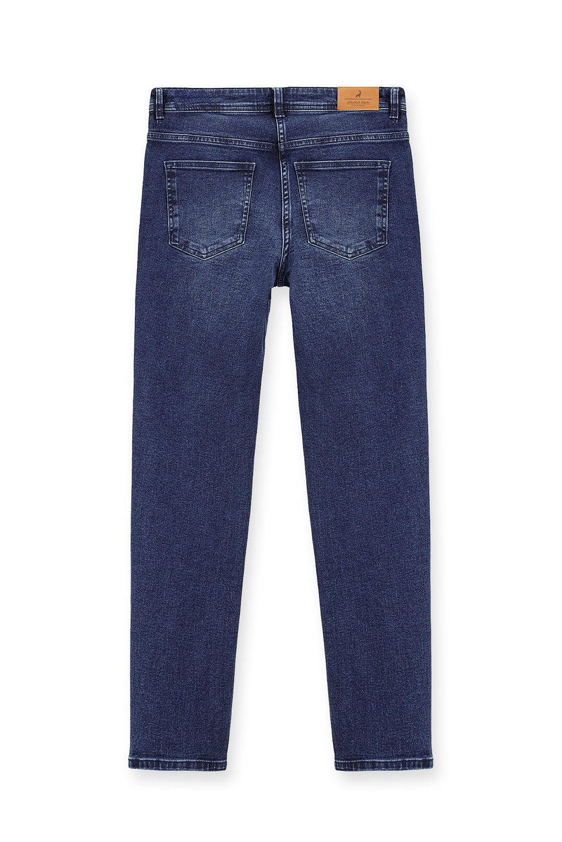?ndigo Regular Fit Standart Kesim Likral? Denim Pantolon-Abdullah Ki??l?
