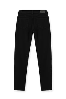Siyah Slim Fit Dar Kesim Likralı Denim Pantolon