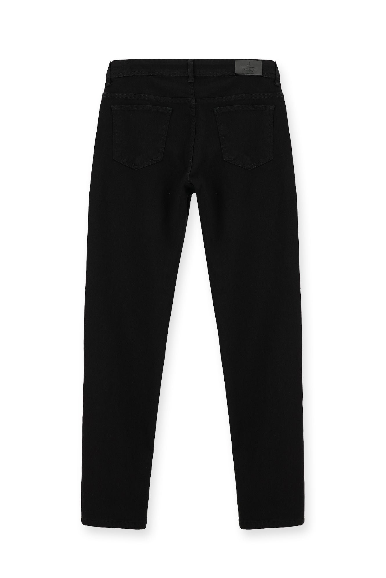 Siyah Regular Fit Likralı Denim Pantolon