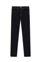 Koyu Lacivert Slim Fit Dar Kesim Likralı Denim Pantolon