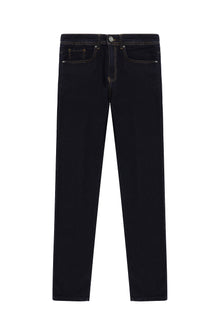 Koyu Lacivert Slim Fit Dar Kesim Likralı Denim Pantolon