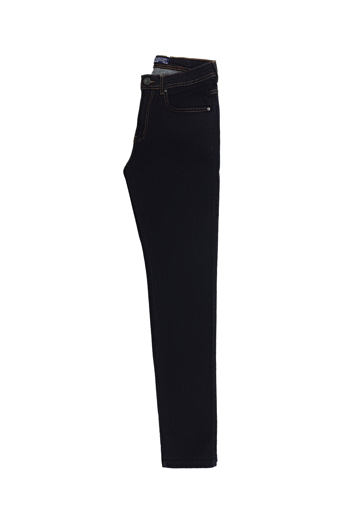 Koyu Lacivert Slim Fit Dar Kesim Likralı Denim Pantolon