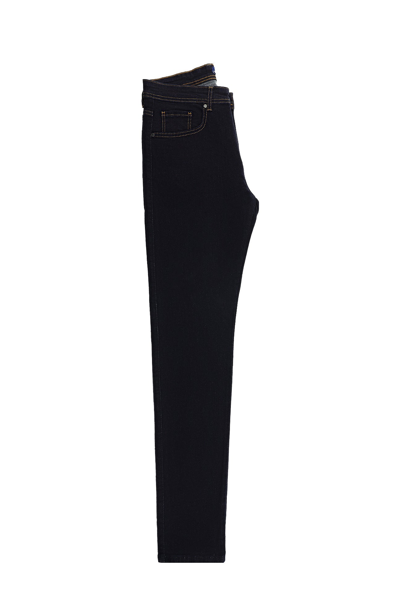 Koyu Lacivert Slim Fit Dar Kesim Likralı Denim Pantolon
