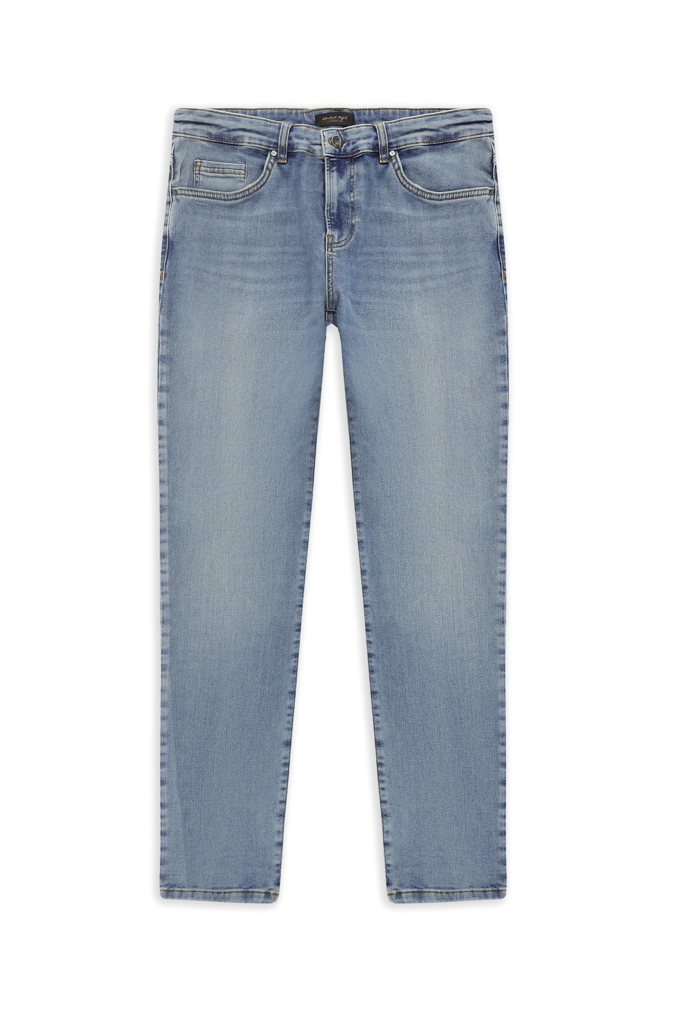Aç?k Mavi Regular Fit Standart Kesim Likral? Denim Pantolon-Abdullah Ki??l?