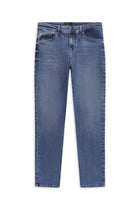 Koyu Mavi  Regular Fit Likralı Denim Pantolon