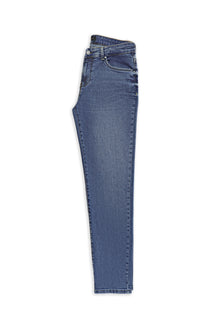 Koyu Mavi  Regular Fit Likralı Denim Pantolon