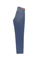 Koyu Mavi  Regular Fit Likralı Denim Pantolon