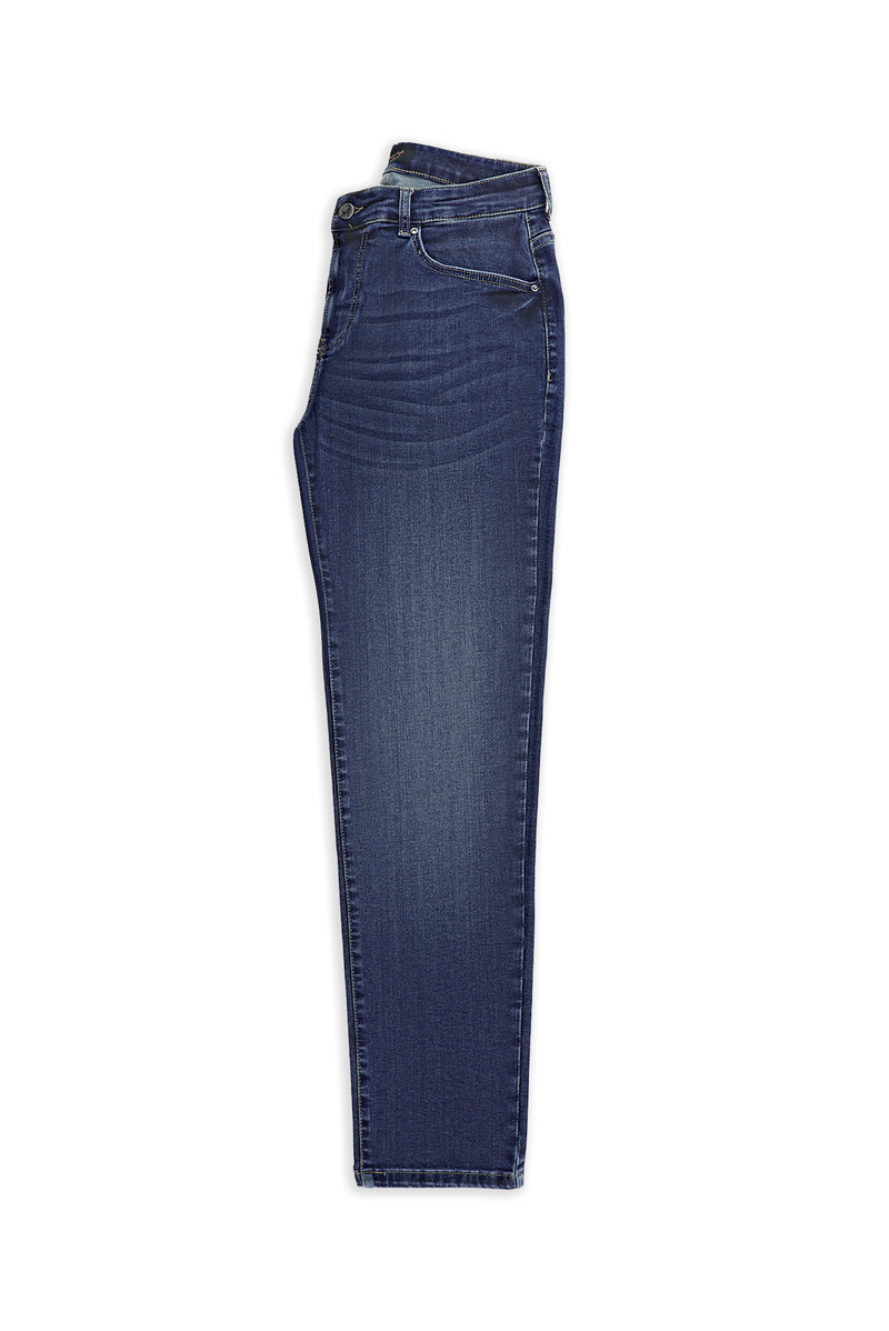 İndigo Regular Fit Likralı Denim Pantolon