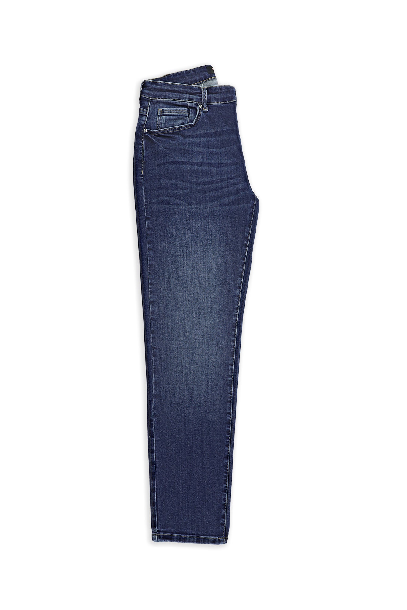 İndigo Regular Fit Likralı Denim Pantolon