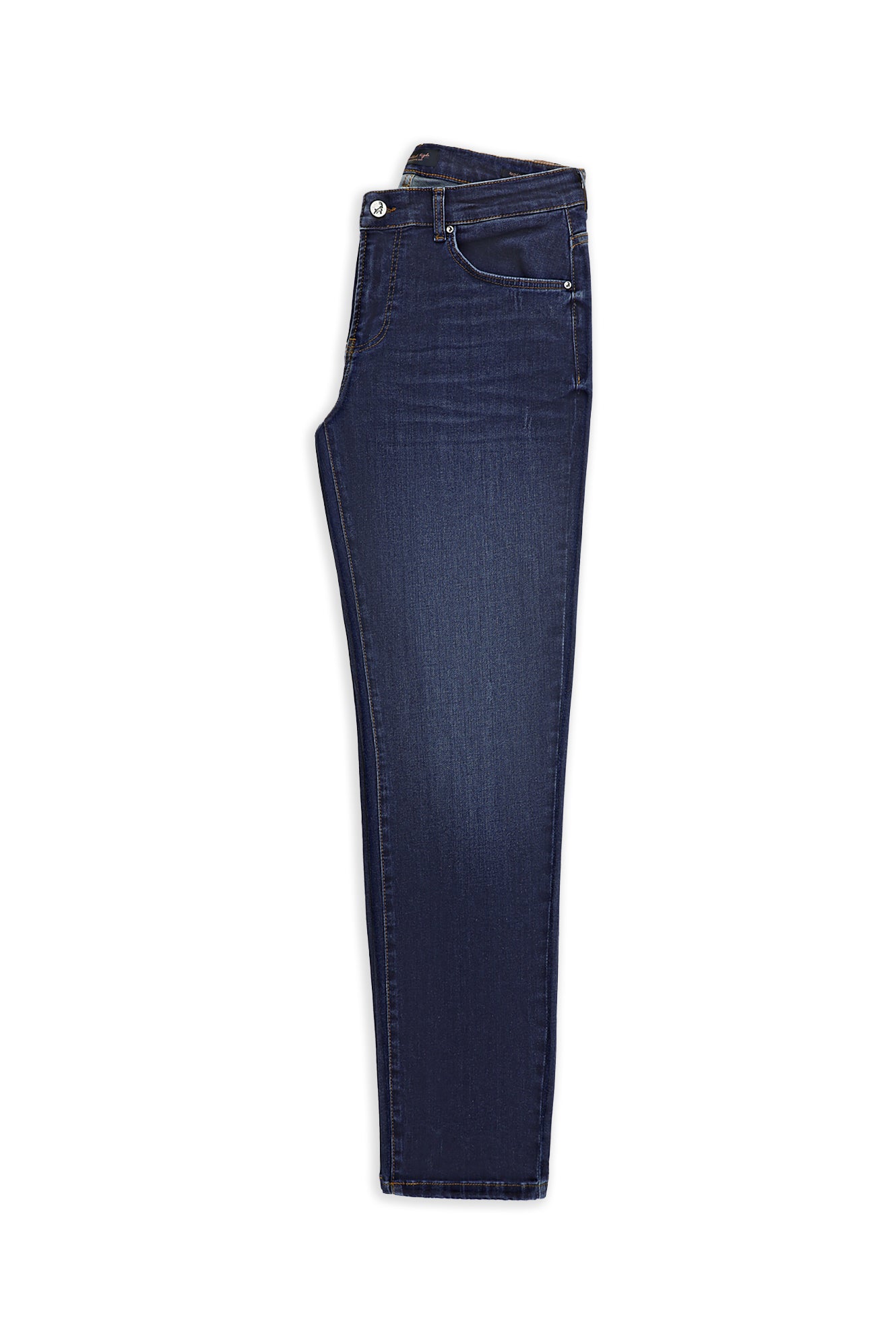 Koyu İndigo Regular Fit Likralı Denim Pantolon