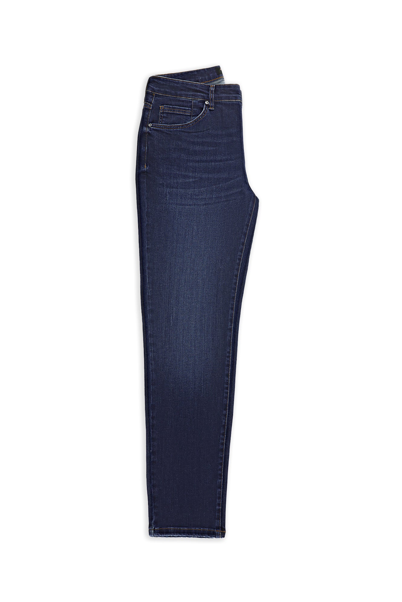 Koyu İndigo Regular Fit Likralı Denim Pantolon
