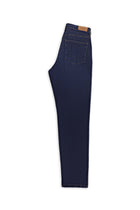 Koyu İndigo Regular Fit Likralı Denim Pantolon