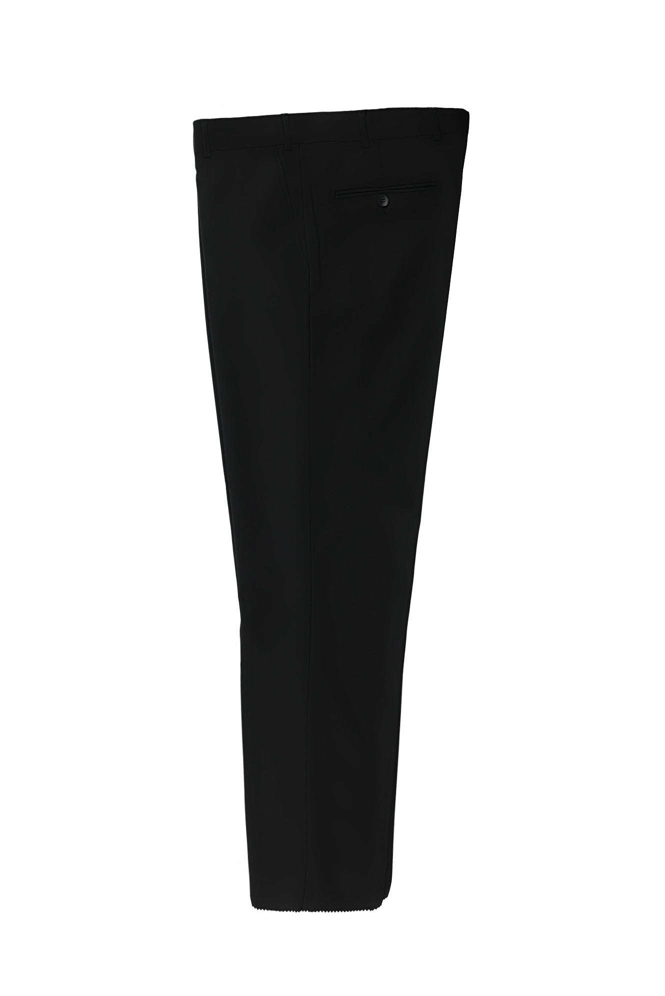 Siyah 4 Drop Relaxed Fit Rahat Kesim Yünlü Klasik Kuma? Pantolon-Abdullah Ki??l?