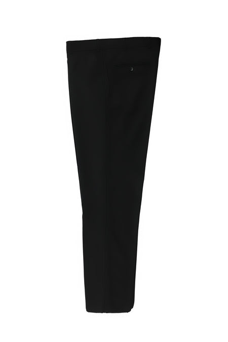 Siyah 4 Drop Relaxed Fit Rahat Kesim Yünlü Klasik Kuma? Pantolon-Abdullah Ki??l?