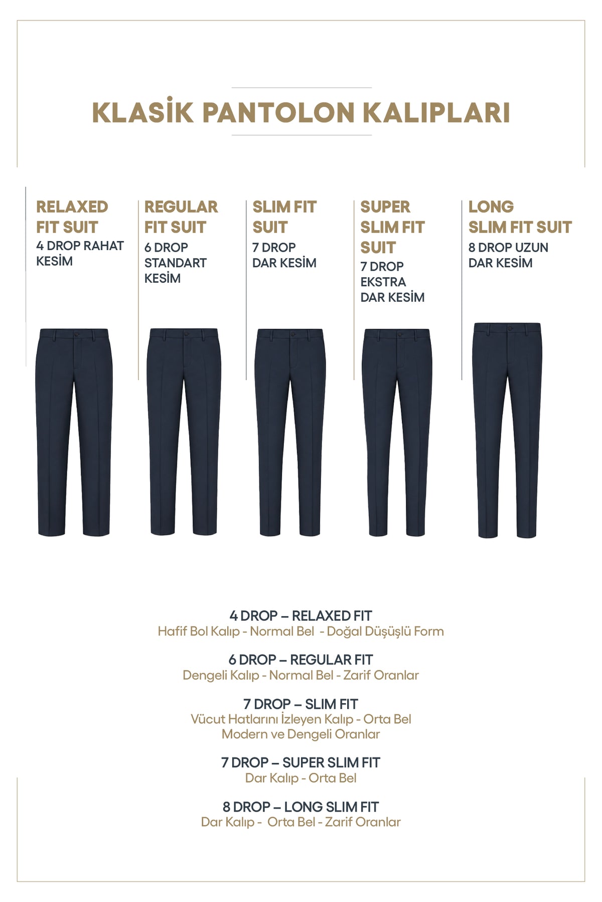 Siyah 6 Drop Regular Fit Standart Kesim Yünlü Klasik Kumaş Pantolon