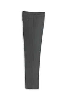Orta Füme 7 Drop Slim Fit Dar Kesim Yünlü Klasik Kumaş Pantolon