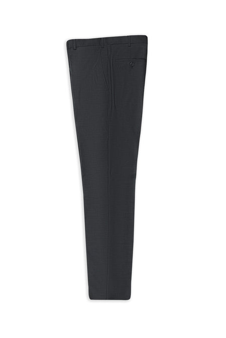 Orta Füme 4 Drop Relaxed Fit Rahat Kesim Yünlü Klasik Kumaş Pantolon