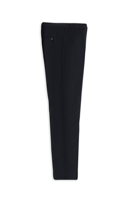 Koyu Lacivert 4 Drop Relaxed Fit Rahat Kesim Yünlü Klasik Kumaş Pantolon