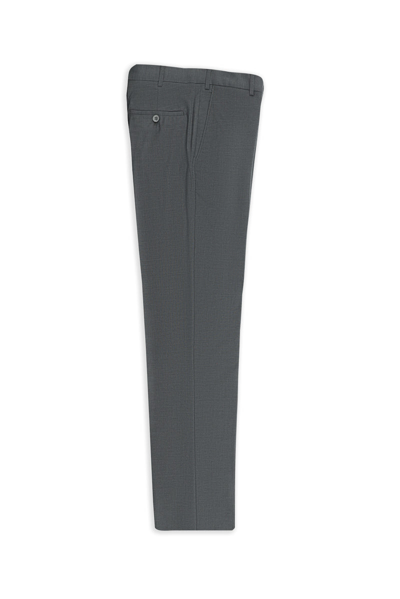 Aç?k Füme 6 Drop Regular Fit Standart Kesim Yünlü Klasik Kuma? Pantolon-Abdullah Ki??l?