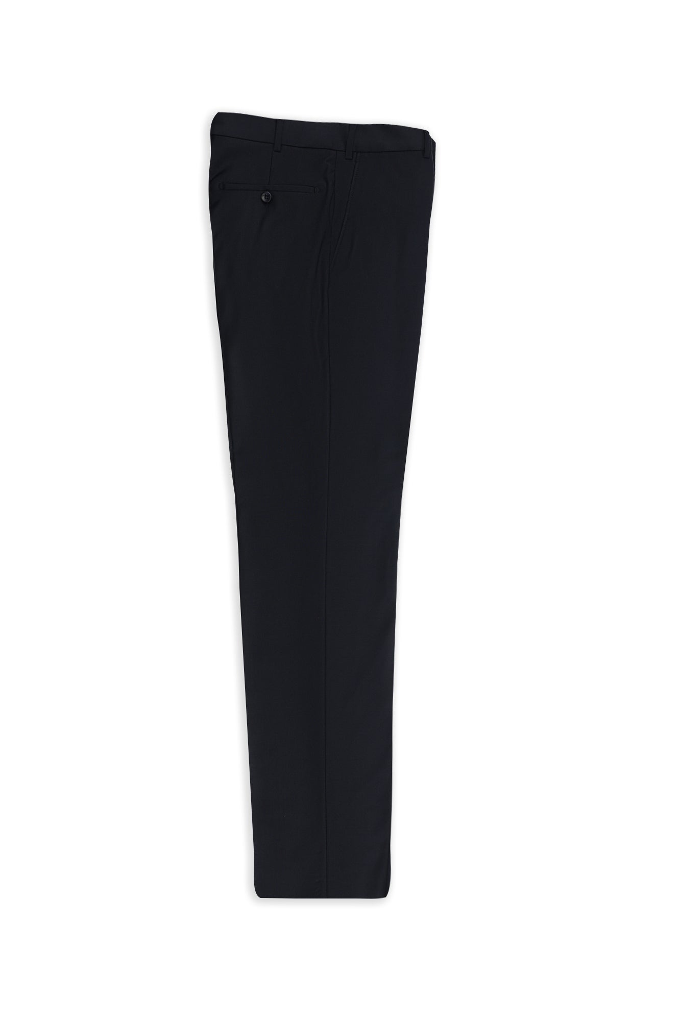 Koyu Lacivert 7 Drop Slim Fit Dar Kesim Yünlü Klasik Kuma? Pantolon-Abdullah Ki??l?