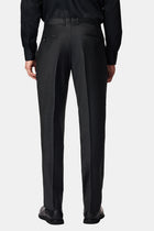 Koyu Füme 4 Drop Relaxed Fit Rahat Kesim Yünlü Klasik Kuma? Pantolon-Abdullah Ki??l?