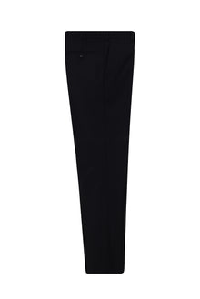 Siyah Lacivert 4 Drop Relaxed Fit Rahat Kesim Yünlü Klasik Kumaş Pantolon
