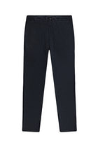Koyu Lacivert Super Slim Fit Ekstra Dar Kesim Yünlü Beli Lastikli İpli Pantolon