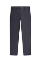 Orta Lacivert Slim Fit Dar Kesim Keten Karışımlı Klasik Kumaş Pantolon