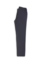 Orta Lacivert Slim Fit Dar Kesim Keten Karışımlı Klasik Kumaş Pantolon