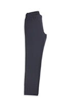 Orta Lacivert Slim Fit Dar Kesim Keten Karışımlı Klasik Kumaş Pantolon