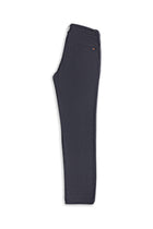 Orta Lacivert Slim Fit Dar Kesim Keten Karışımlı Klasik Kumaş Pantolon