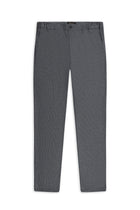 Açık Antrasit Slim Fit Dar Kesim Keten Karışımlı Klasik Kumaş Pantolon