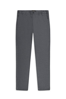 Açık Antrasit Slim Fit Dar Kesim Keten Karışımlı Klasik Kumaş Pantolon