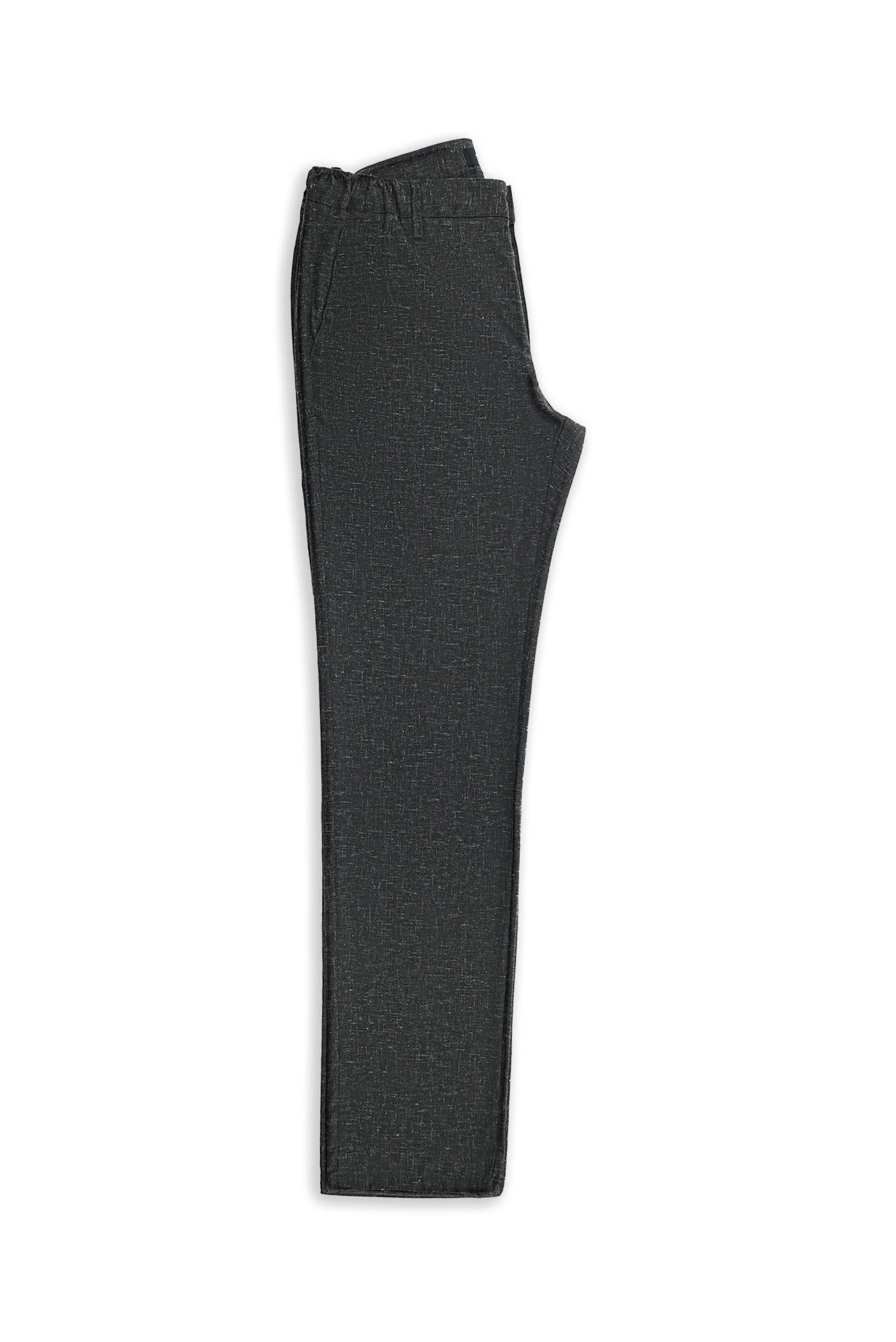 Orta Antrasit Slim Fit Dar Kesim Likra Klasik Kumaş Pantolon