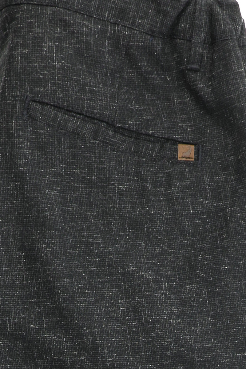 Orta Antrasit Slim Fit Dar Kesim Keten Karışımlı Klasik Kumaş Pantolon