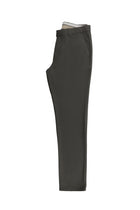 Koyu Kahve Slim Fit Dar Kesim Desenli Likralı Klasik Kumaş Pantolon