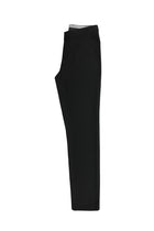 Koyu Antrasit Slim Fit Dar Kesim Desenli Likralı Klasik Kumaş Pantolon