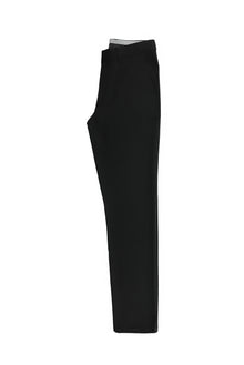 Koyu Antrasit Slim Fit Dar Kesim Desenli Likralı Klasik Kumaş Pantolon
