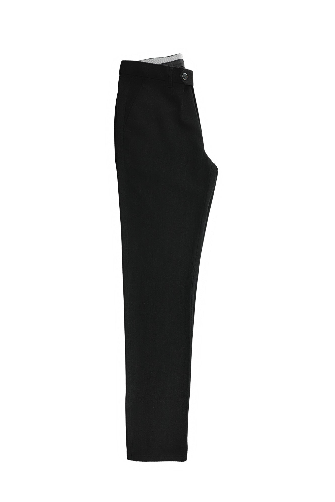 Koyu Antrasit Slim Fit Dar Kesim Desenli Likralı Klasik Kumaş Pantolon