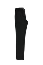 Koyu Antrasit Slim Fit Dar Kesim Desenli Likralı Klasik Kumaş Pantolon