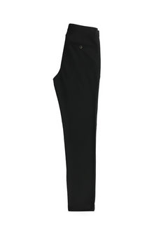 Koyu Antrasit Slim Fit Dar Kesim Desenli Likralı Klasik Kumaş Pantolon
