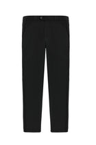 Koyu Antrasit Slim Fit Dar Kesim Desenli Likralı Klasik Kumaş Pantolon