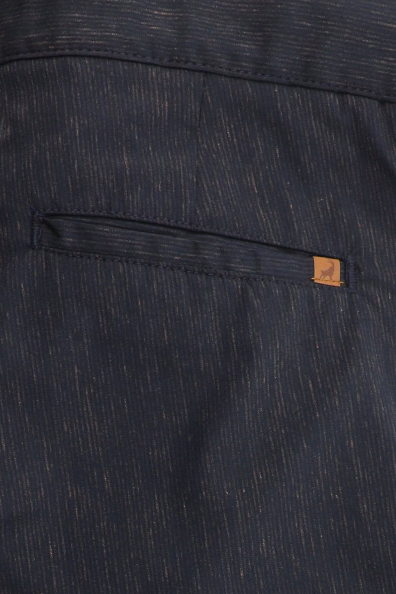 Açık Lacivert Likralı Desenli Klasik Kumaş Pantolon