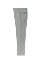 Aç?k Gri 7 Drop Slim Fit Dar Kesim Yünlü Klasik Kuma? Pantolon-Abdullah Ki??l?