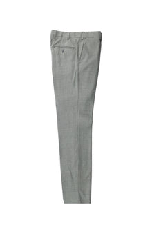 Açık Gri Slim Fit Dar Kesim Yünlü Klasik Kumaş Pantolon