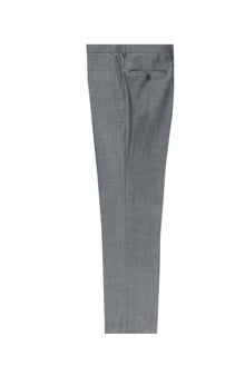 Orta Gri 7 Drop Slim Fit Dar Kesim Yünlü Klasik Kuma? Pantolon-Abdullah Ki??l?