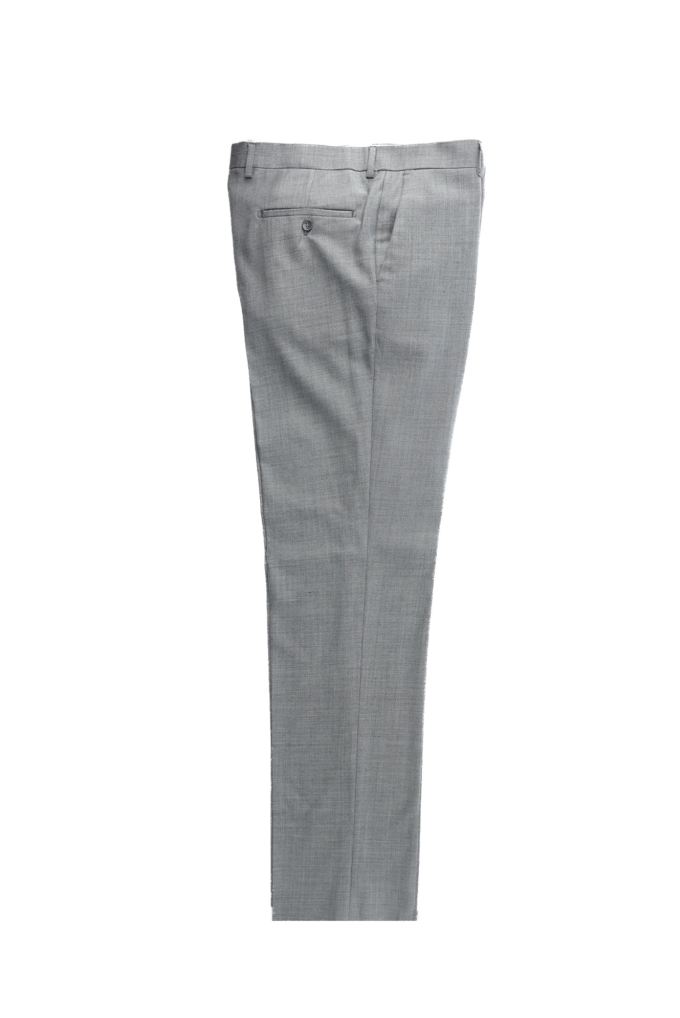 Orta Gri Relaxed Fit Rahat Kesim Yünlü Klasik Kumaş Pantolon