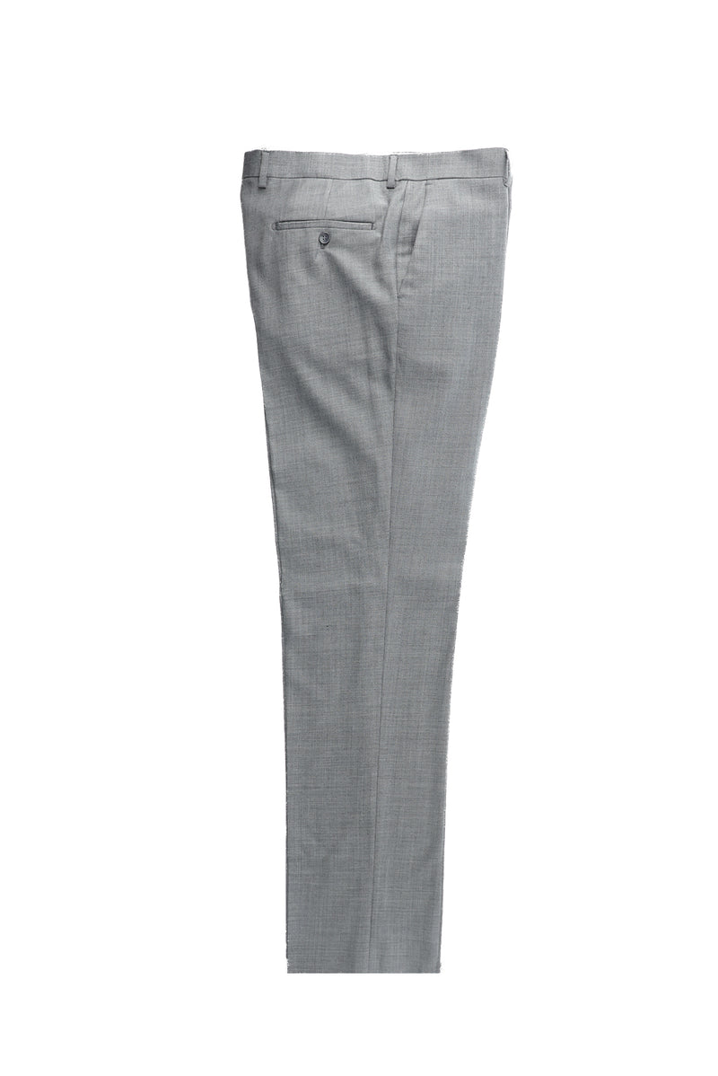 Orta Gri Regular Fit Yünlü Klasik Kumaş Pantolon