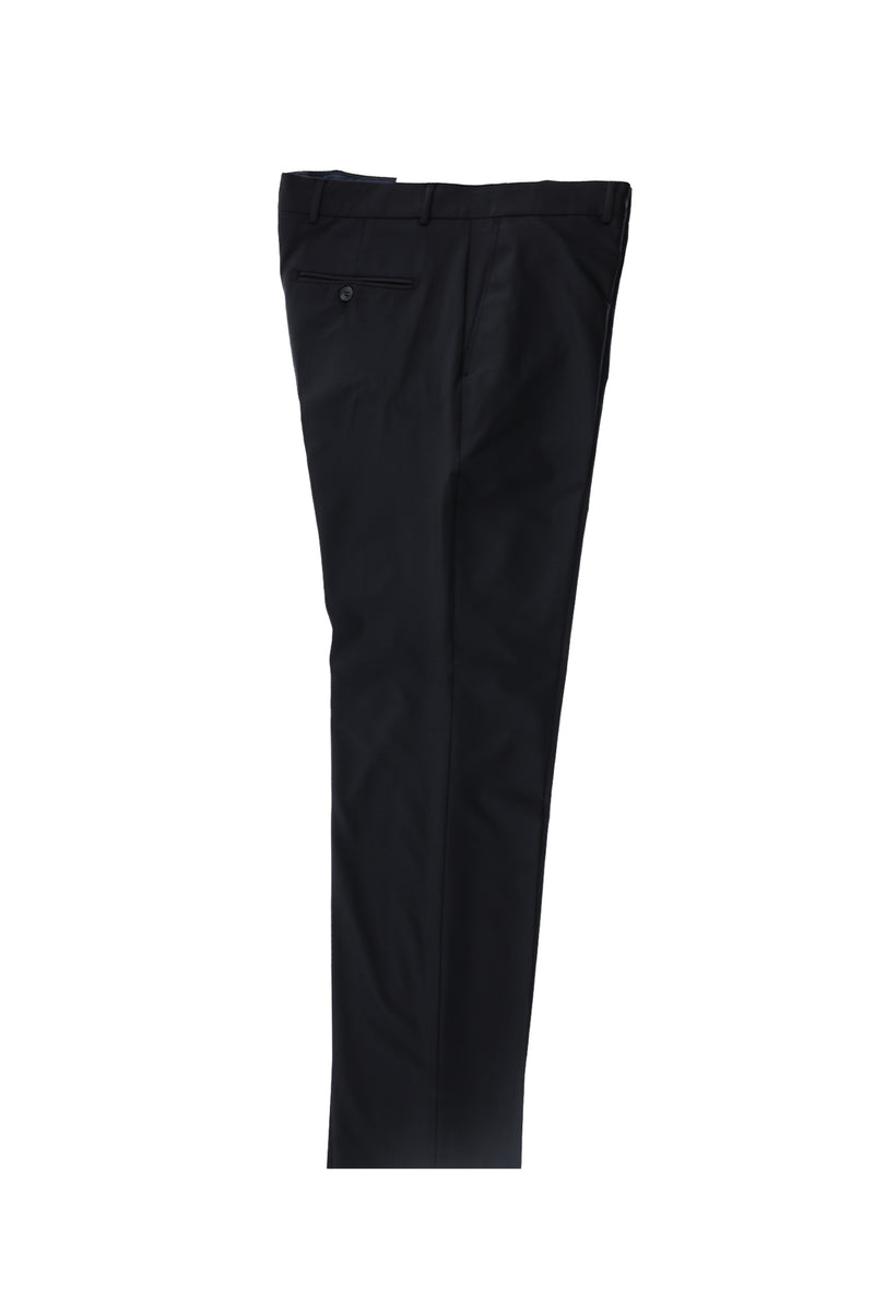 Siyah Lacivert 4 Drop Relaxed Fit Rahat Kesim Yünlü Klasik Kuma? Pantolon-Abdullah Ki??l?