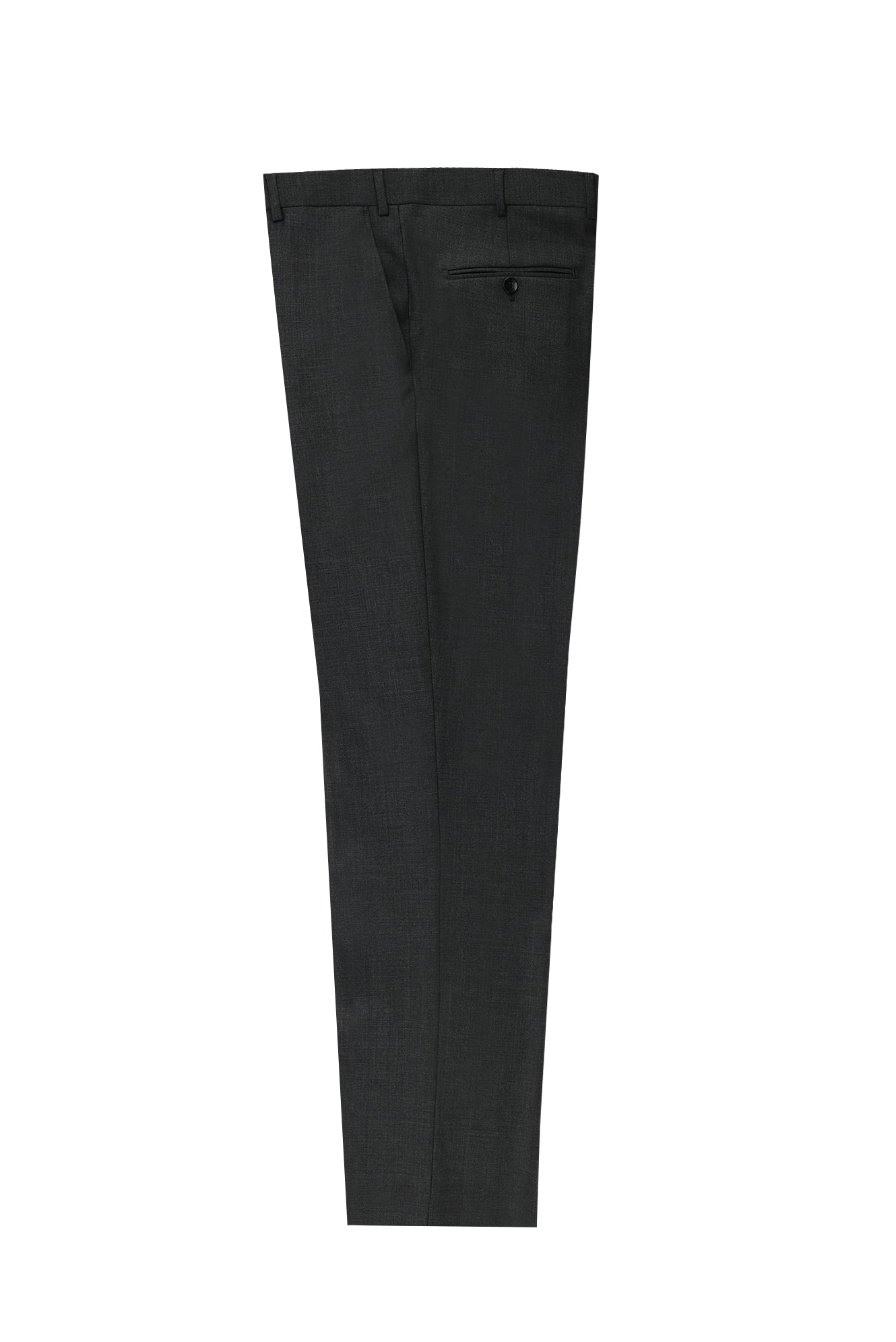 Koyu Füme 7 Drop Slim Fit Dar Kesim Yünlü Klasik Kuma? Pantolon-Abdullah Ki??l?